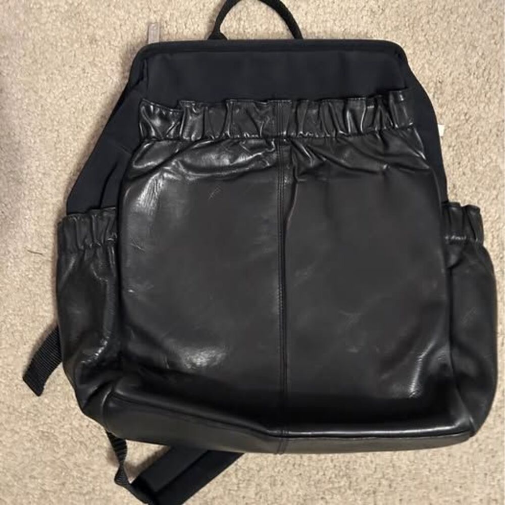HOBO leather and Canvas backpack ￼